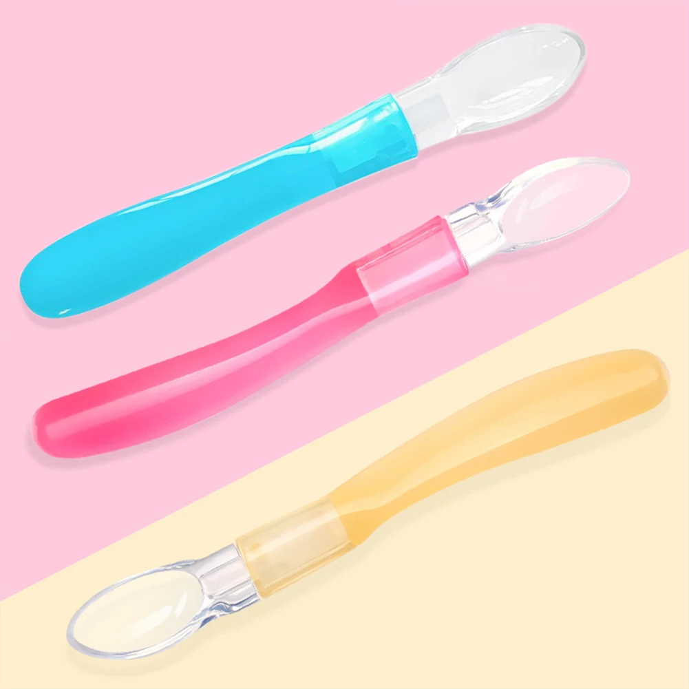 Baby Soft Silicone Spoon Self-Feeding Training Spoon Baby Toddler Utensils Gum-Friendly Spoon Non-slip Baby Training Eating Tool
Baby Soft Silicone Spoon Self-Feeding Training Spoon Baby Toddler Utensils Gum-Friendly Spoon Non-slip Baby Training Eating Tool
