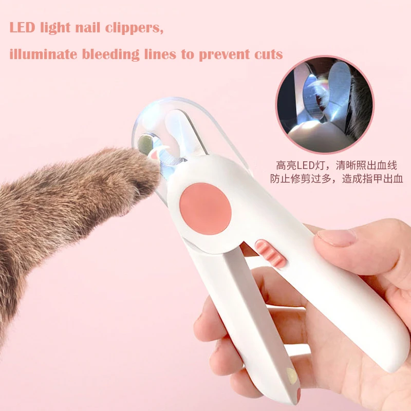 Pet Cat Dog Nail Clipper Scissors Professional LED Lighting Safety Clippers Stainless Steel Convenient Pets Toe Nails Cutter
Pet Cat Dog Nail Clipper Scissors Professional LED Lighting Safety Clippers Stainless Steel Convenient Pets Toe Nails Cutter