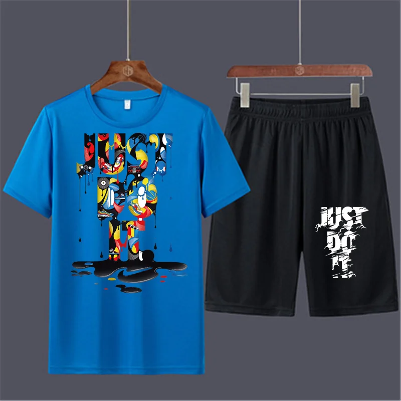 2021 New Summer Men's Track suit Men's Breathable Casual Sports Suit Men's T-shirt + 5 Points Short Women's Sports Suit
2021 New Summer Men's Track suit Men's Breathable Casual Sports Suit Men's T-shirt + 5 Points Short Women's Sports Suit