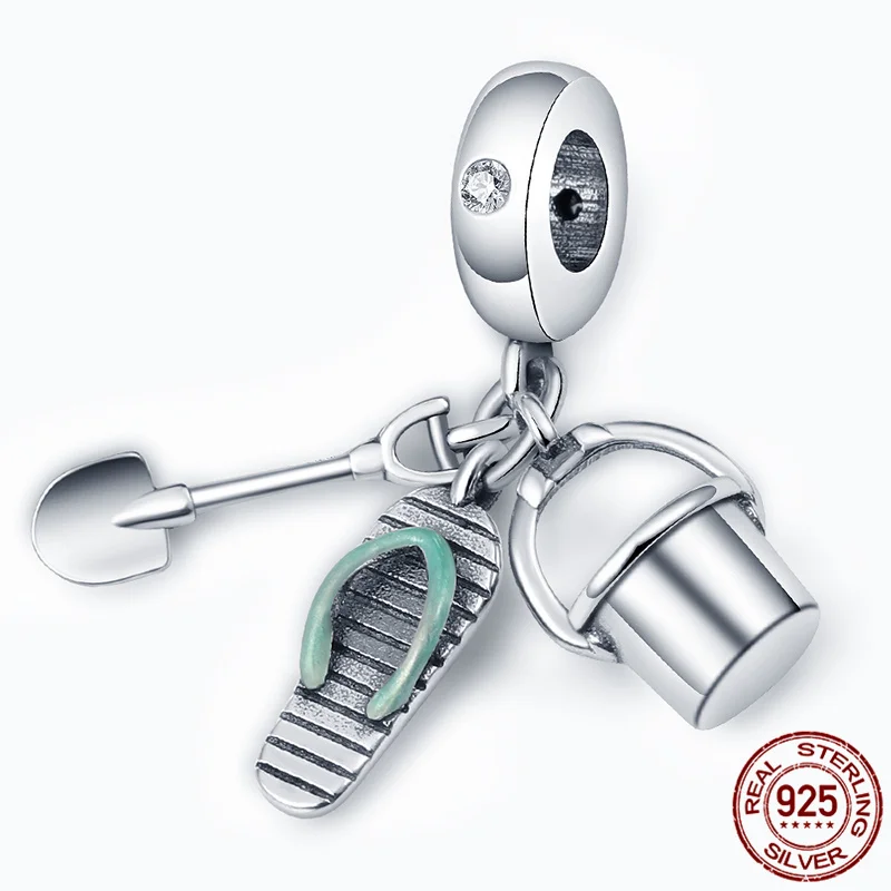Authentic 925Sterling Silver Tool Bucket And Slippers Beads Fit Original pandora Bracelet&Bangle Women Birthday Fashion Jewelry
Authentic 925Sterling Silver Tool Bucket And Slippers Beads Fit Original pandora Bracelet&Bangle Women Birthday Fashion Jewelry