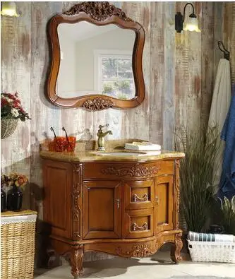 European style bathroom cabinet wash basin cabinet combination color drawing toilet French oak wash basin floor type washing tab
European style bathroom cabinet wash basin cabinet combination color drawing toilet French oak wash basin floor type washing tab