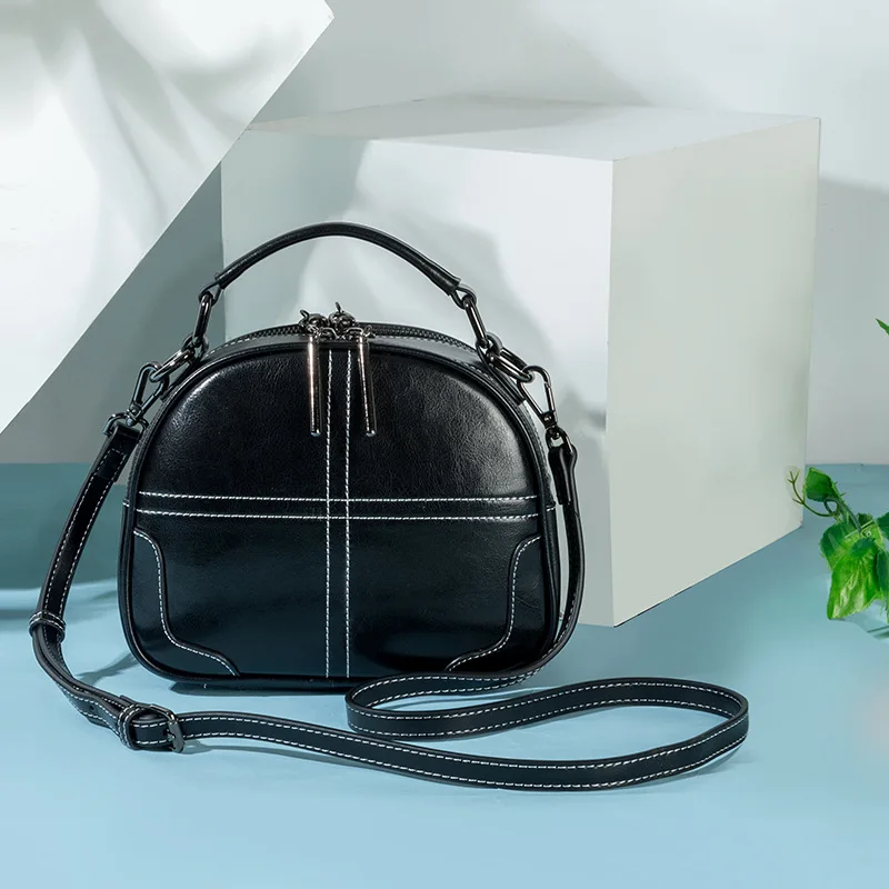 Bag Female 2021 New European and American Leather Female Bag Shoulder Bag Trendy Handbag Messenger Bag
Bag Female 2021 New European and American Leather Female Bag Shoulder Bag Trendy Handbag Messenger Bag