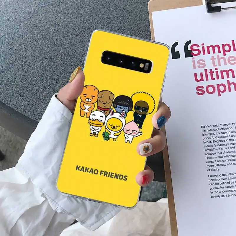 YNDFCNB KAKAO style Phone Case for Samsung S10 S10e S8 S9 Plus S7 Edge Note10 9 8 Soft Transparent TPU cove
YNDFCNB KAKAO style Phone Case for Samsung S10 S10e S8 S9 Plus S7 Edge Note10 9 8 Soft Transparent TPU cove