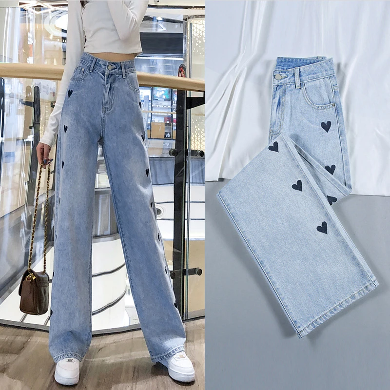 Women's Fashion Jeans For Girls High Waisted Pants Love Straight Leg Jeans Slim Mom Jean Large Size Sexy 2021 Woman Trouser
Women's Fashion Jeans For Girls High Waisted Pants Love Straight Leg Jeans Slim Mom Jean Large Size Sexy 2021 Woman Trouser