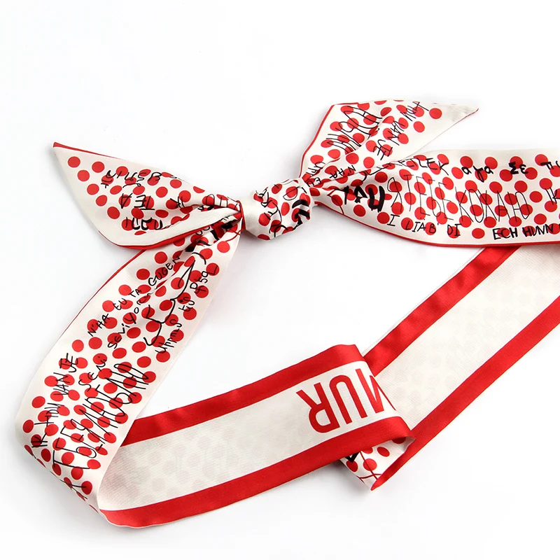 Шарф в горошек, шелковый шарф, тонкая узкая полоска в западном стиле, подходящая ко всему искусственная тесьма для волос
Шарф в горошек, шелковый шарф, тонкая узкая полоска в западном стиле, подходящая ко всему искусственная тесьма для волос