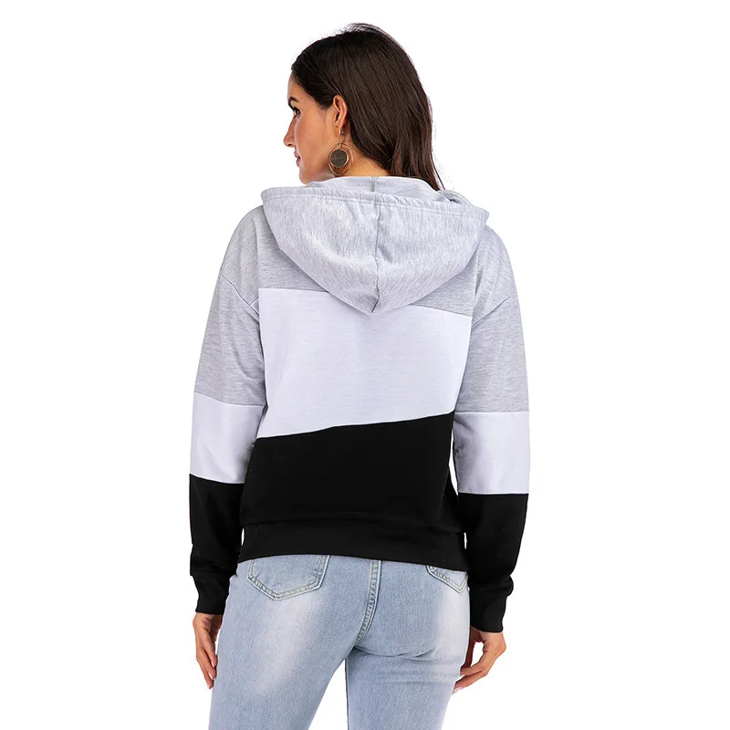 European And American Spelling Of 2020 Autumn Winters Have Cap Fleece Female Fashion Long-sleeved Thin Section
European And American Spelling Of 2020 Autumn Winters Have Cap Fleece Female Fashion Long-sleeved Thin Section