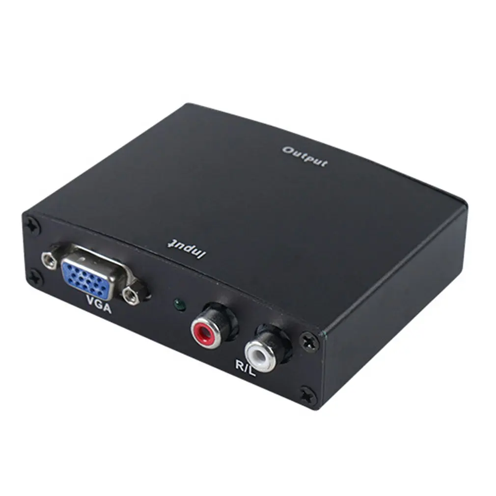 VGA+R/L To Hdmi-compatible Converter Box HDTV Video Converter Adapter With RCA Phono Stereo Audio For PC Stereo Audio
VGA+R/L To Hdmi-compatible Converter Box HDTV Video Converter Adapter With RCA Phono Stereo Audio For PC Stereo Audio