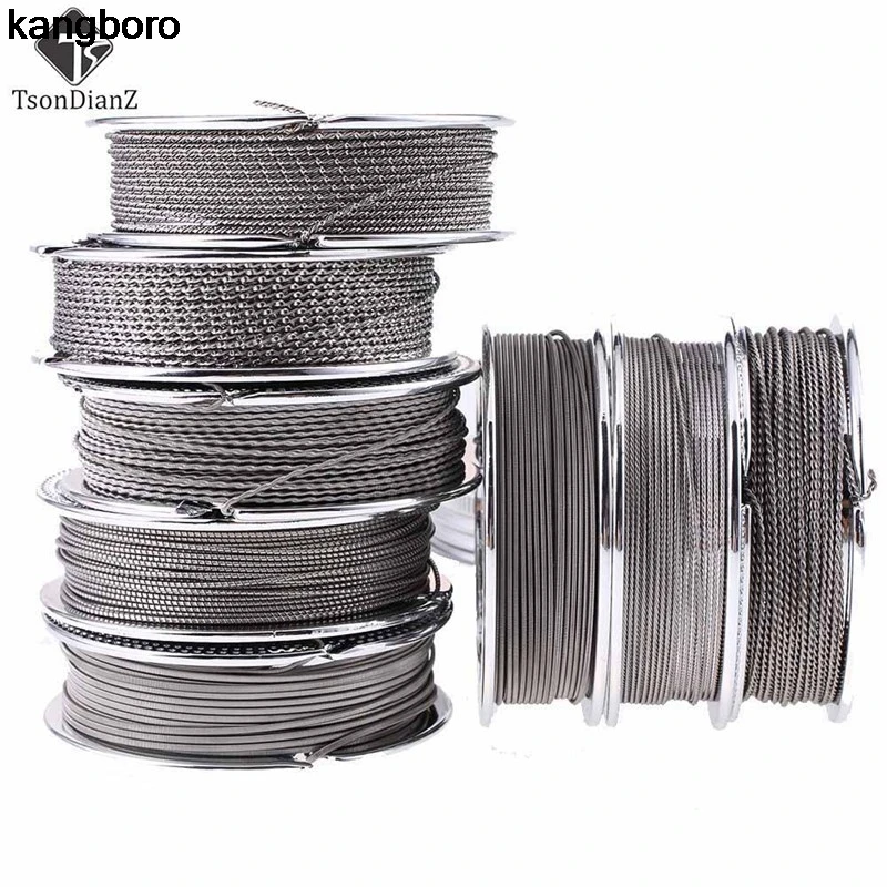 XFKM Hot 5m/roll NEW Fused Clapton For RDA RBA Rebuildable Atomizer Heating Wires Coil Alien Clapton MTL Wire A1 SS316 NI80
XFKM Hot 5m/roll NEW Fused Clapton For RDA RBA Rebuildable Atomizer Heating Wires Coil Alien Clapton MTL Wire A1 SS316 NI80