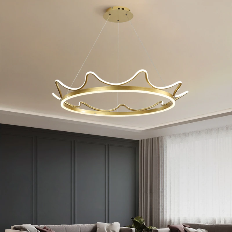 LOFAHS Golden Crown Modern LED Chandelier Lighting Suspension Chandelier Hanging Lamp For Dinning Room Living Room Bedroom
LOFAHS Golden Crown Modern LED Chandelier Lighting Suspension Chandelier Hanging Lamp For Dinning Room Living Room Bedroom