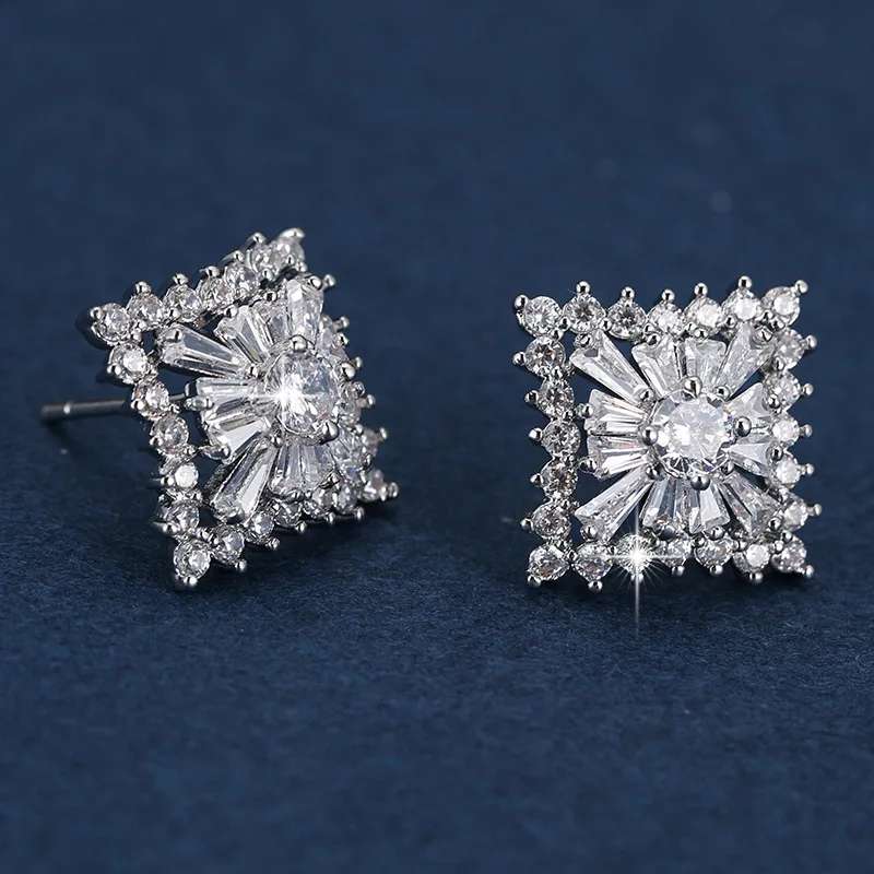 Zircon Inlaid Square Earrings Designed For Women Fashion Simple Banquet Engagement Earrings Women Earrings Send Girlfriend
Zircon Inlaid Square Earrings Designed For Women Fashion Simple Banquet Engagement Earrings Women Earrings Send Girlfriend