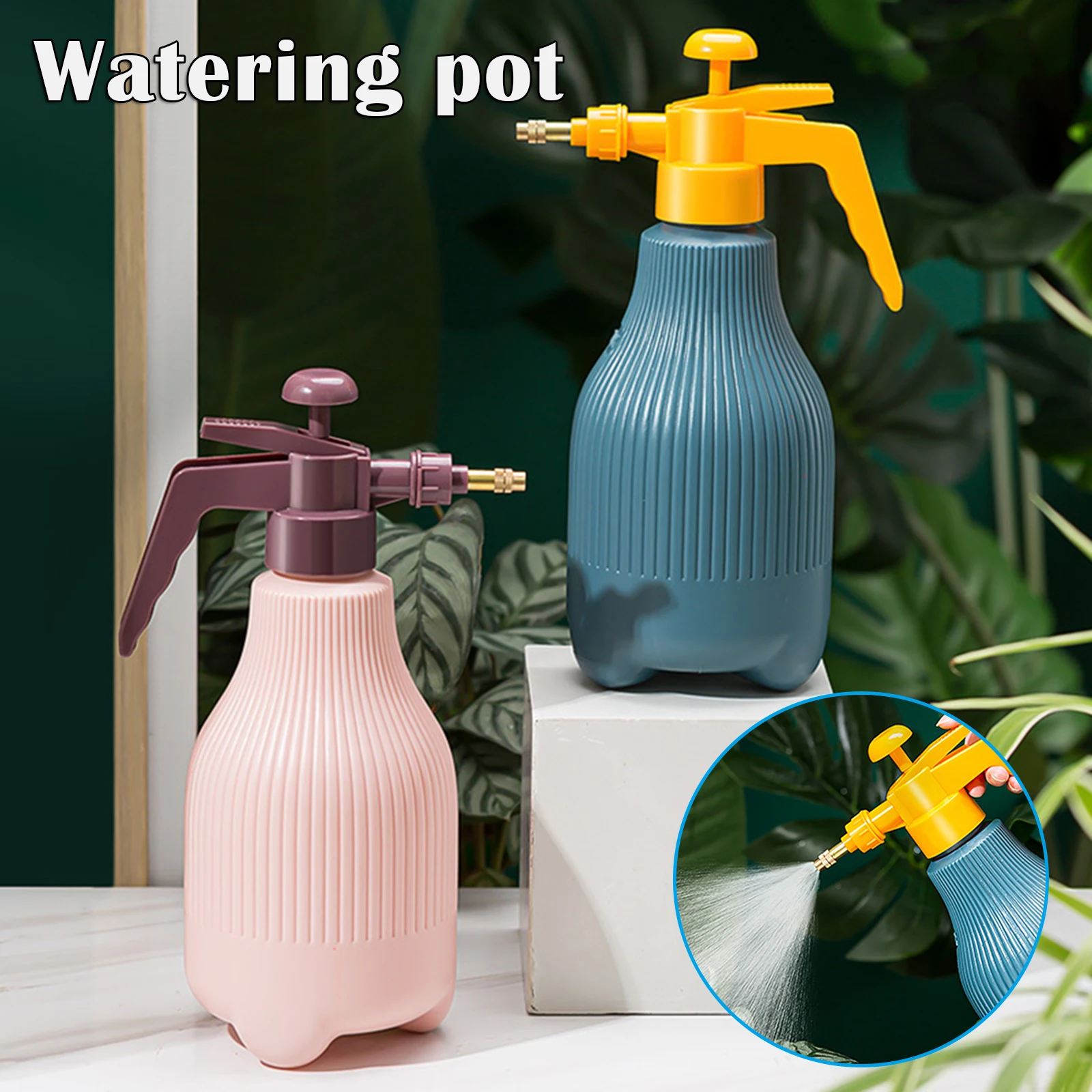 Air Pressure Sprinkler for Plants Nordic Style Gardening Spray Bottle Copper Nozzle 2 Spray Mode 1.5L Watering & Irrigation
Air Pressure Sprinkler for Plants Nordic Style Gardening Spray Bottle Copper Nozzle 2 Spray Mode 1.5L Watering & Irrigation