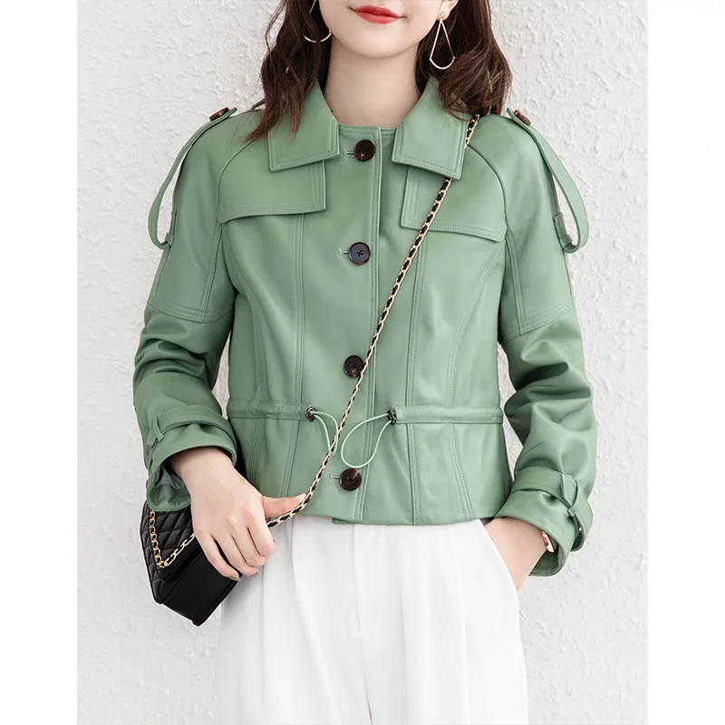 SHZQ Women's Leather Jacket Women's Jacket Korean Loose Jacket Spring and Autumn Short 2021 New
SHZQ Women's Leather Jacket Women's Jacket Korean Loose Jacket Spring and Autumn Short 2021 New