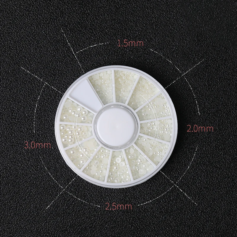 1 set white pearl art nails stone various sizes wheel rhinestone beads nail decoration 
1 set white pearl art nails stone various sizes wheel rhinestone beads nail decoration
