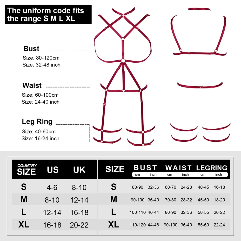 Hollow Bra Sexy Lingerie Women Punk Gothic Costumes Harness Set Fetish Elastic Straps Sword Belt Exotic Accessories Garter
Hollow Bra Sexy Lingerie Women Punk Gothic Costumes Harness Set Fetish Elastic Straps Sword Belt Exotic Accessories Garter