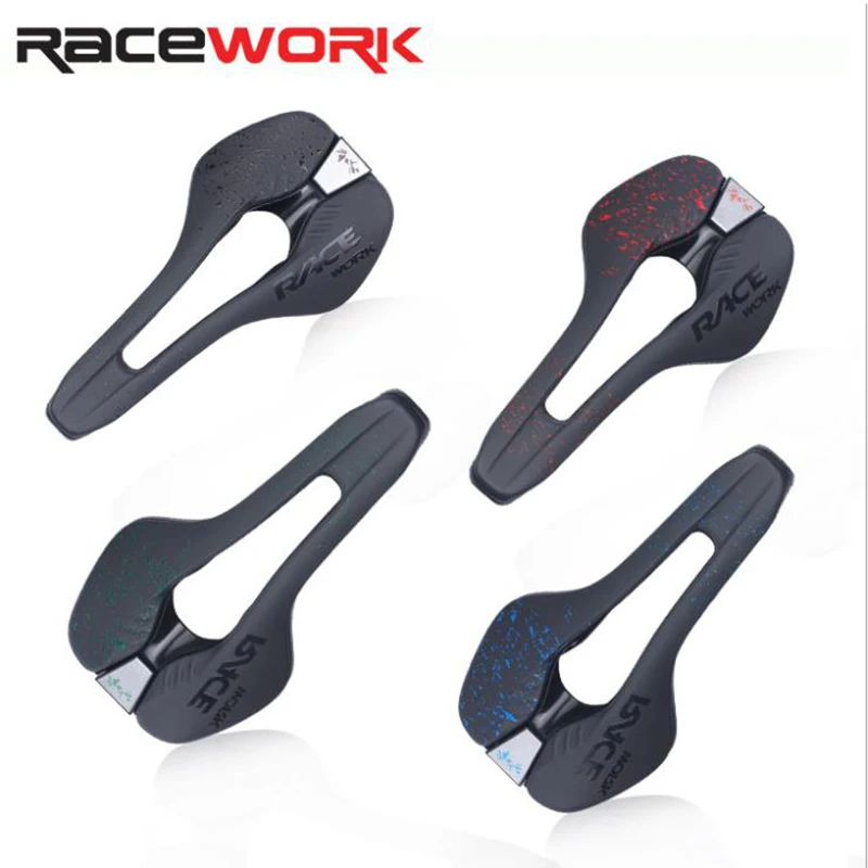 RACEWORK Bicycle MTB Saddle Triathlon Suitable For Long Distance Cross-Country Fiber Leather Hollow Comfortable Breathable
RACEWORK Bicycle MTB Saddle Triathlon Suitable For Long Distance Cross-Country Fiber Leather Hollow Comfortable Breathable