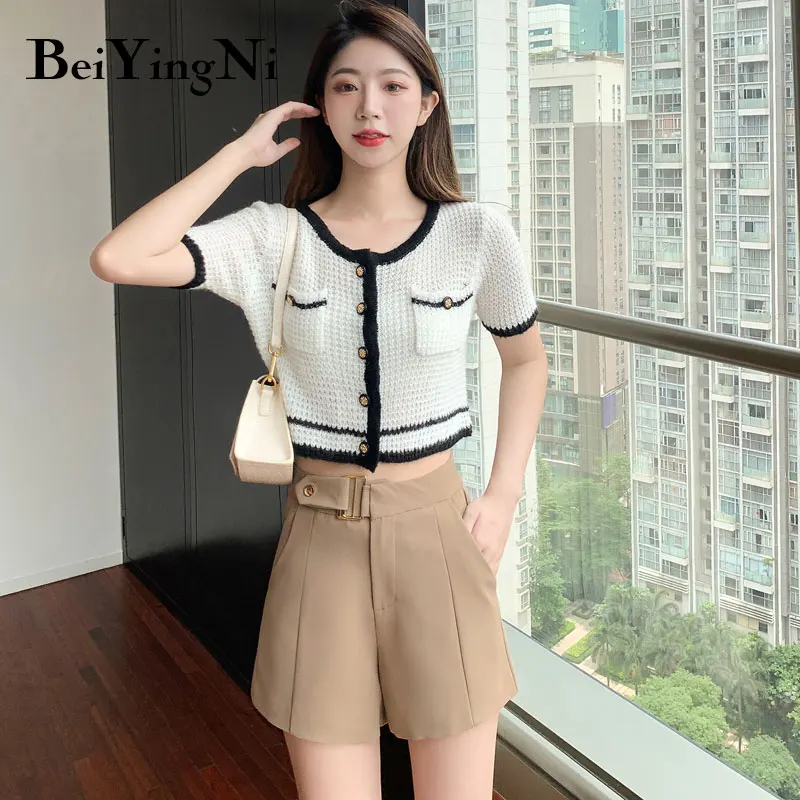 Beiyingni Women Suit Shorts 2021 Summer Fashion Elegant High Waist Loose Wide Leg Short Pants Office Ladies Black Casual Shorts 
Beiyingni Women Suit Shorts 2021 Summer Fashion Elegant High Waist Loose Wide Leg Short Pants Office Ladies Black Casual Shorts