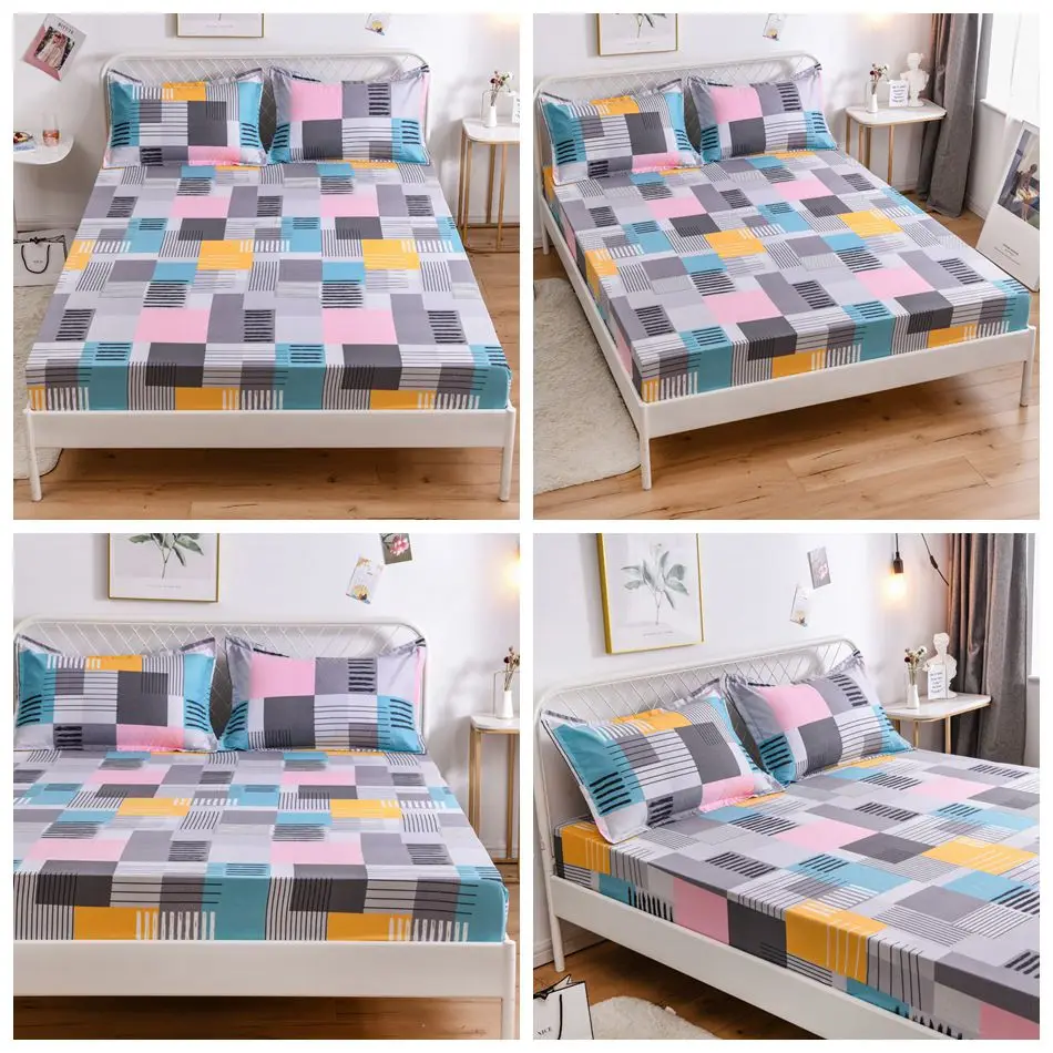 Dansunreve 14 Designs Bedsheets Geometric Printed Fitted Sheet With Elastic Cotton Blend Mattress Cover Single Queen King SALE
Dansunreve 14 Designs Bedsheets Geometric Printed Fitted Sheet With Elastic Cotton Blend Mattress Cover Single Queen King SALE