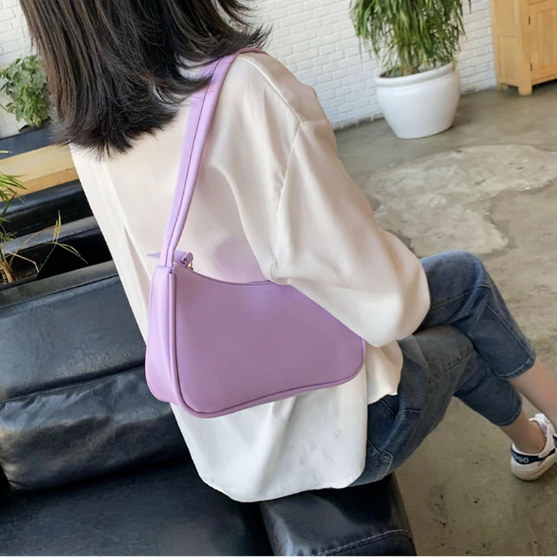 Women's Bag Soft Pu Leather Women Shoulder Underarm Bag Retro Solid Color Ladies Handbags Fashion Design Girls Small Top-handle
Women's Bag Soft Pu Leather Women Shoulder Underarm Bag Retro Solid Color Ladies Handbags Fashion Design Girls Small Top-handle