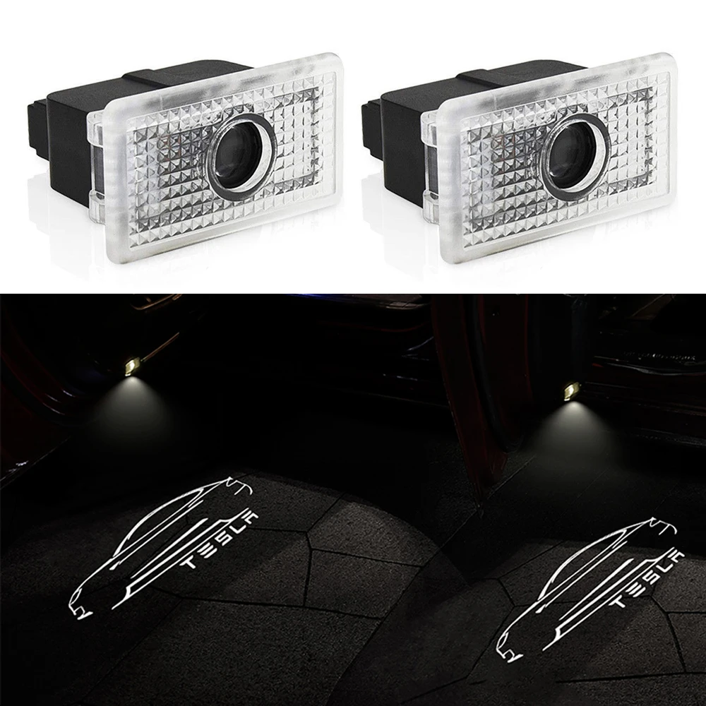 2 Pcs For Tesla Model S 3 X Y Led Car Door Welcome Light Logo Projector Laser Lamp Ghost Shadow Ambient Luces Styling Accessory
2 Pcs For Tesla Model S 3 X Y Led Car Door Welcome Light Logo Projector Laser Lamp Ghost Shadow Ambient Luces Styling Accessory