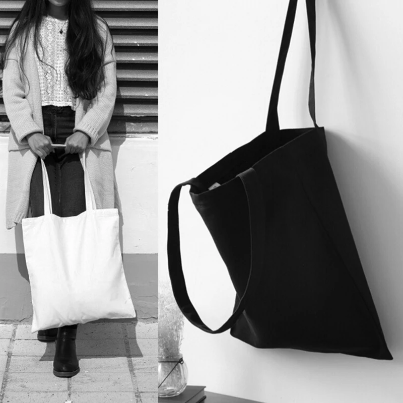 Shopping Bag Ladies Messenger Bag White Tote Bag High Quality Canvas Tote Bag Canvas Unprinted Simple Bag Creative Design
Shopping Bag Ladies Messenger Bag White Tote Bag High Quality Canvas Tote Bag Canvas Unprinted Simple Bag Creative Design