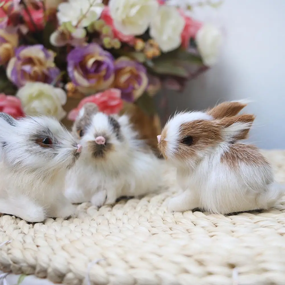 15CM Mini Realistic Cute White Plush Rabbits Fur Lifelike Animal Easter Bunny Simulation Model Birthday Gift Rabbit Toy
15CM Mini Realistic Cute White Plush Rabbits Fur Lifelike Animal Easter Bunny Simulation Model Birthday Gift Rabbit Toy