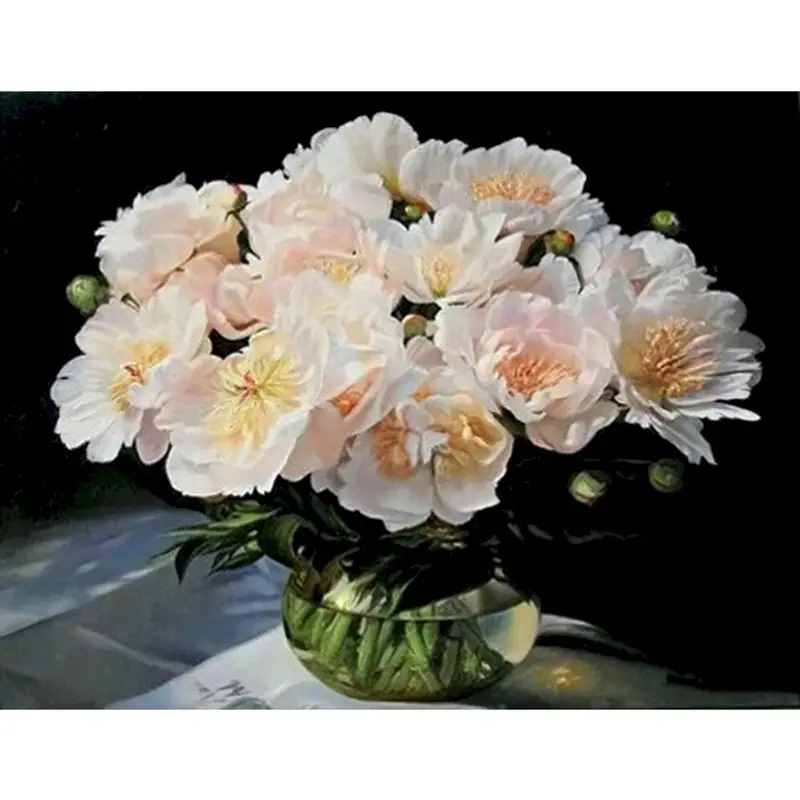 GATYZTORY Picture By Numbers Kits HandPainted 40x50cm Framed White Flower In Glass Painting By Number Modern Home Wall Artwork
GATYZTORY Picture By Numbers Kits HandPainted 40x50cm Framed White Flower In Glass Painting By Number Modern Home Wall Artwork