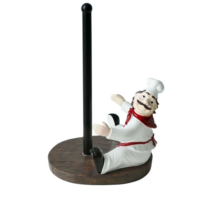 Resin Chef Figurine Decor Tissue Paper Roll Holder Toilet Bathroom Table Home Decorative Roll Paper Kitchen Napkin Stand Rack
Resin Chef Figurine Decor Tissue Paper Roll Holder Toilet Bathroom Table Home Decorative Roll Paper Kitchen Napkin Stand Rack