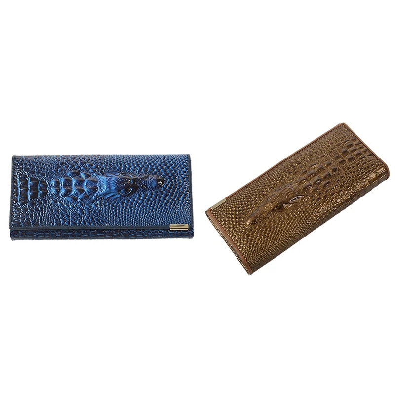 2x Women Coin Purses Holders Patent Leather 3D Embossing Alligator Ladies Crocodile Long Clutch Wallets(Gold&Dark Blue)
2x Women Coin Purses Holders Patent Leather 3D Embossing Alligator Ladies Crocodile Long Clutch Wallets(Gold&Dark Blue)