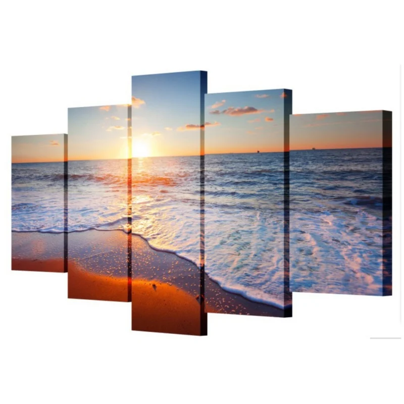 Decorative Painting 5-pcs modern home decoration painting-sunset seascape beach canvas
Decorative Painting 5-pcs modern home decoration painting-sunset seascape beach canvas