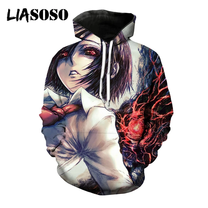 LIASOSO 3D Print Women Men Japan Anime Tokyo Ghoul Face Hooded Hoodies Fashion Sweatshirts Pullover Harajuku Cool Hip Hop Tops
LIASOSO 3D Print Women Men Japan Anime Tokyo Ghoul Face Hooded Hoodies Fashion Sweatshirts Pullover Harajuku Cool Hip Hop Tops