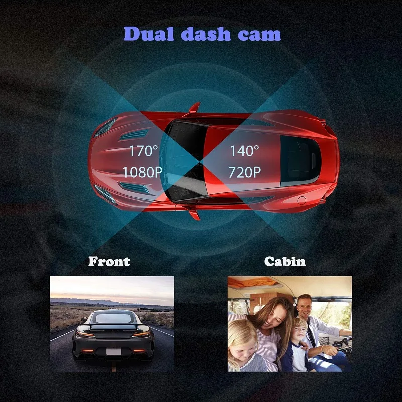 YAZH 1.5'' Dual Lens HD 1080P Car Dvr Driving Video Recorder Car Dash Camera Night Vision G-sensor Black Box TV Parking Monitor 
YAZH 1.5'' Dual Lens HD 1080P Car Dvr Driving Video Recorder Car Dash Camera Night Vision G-sensor Black Box TV Parking Monitor