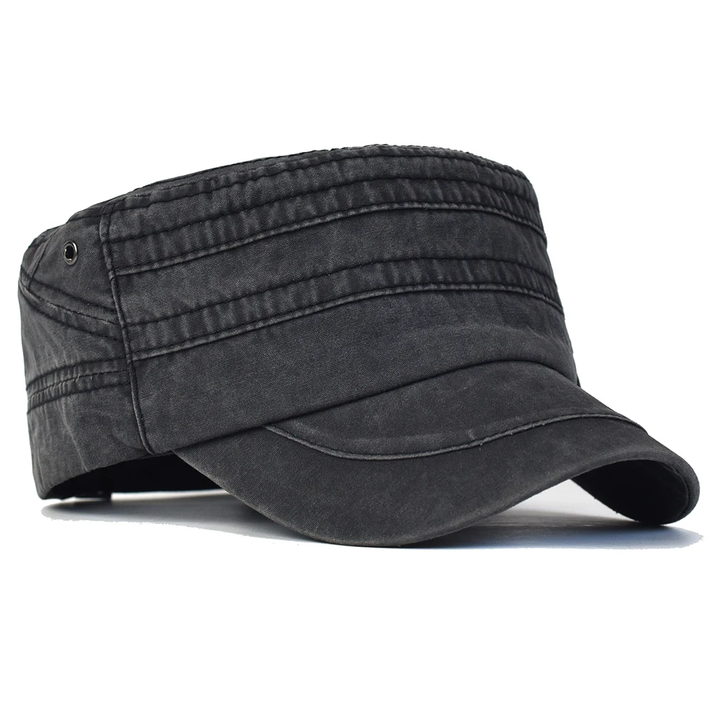 Washed Cotton Military Caps Flat Top Hat Adjustable Men Women Cadet Army Cap Casual Unique Design Vintage Baseball Cap Outdoor
Washed Cotton Military Caps Flat Top Hat Adjustable Men Women Cadet Army Cap Casual Unique Design Vintage Baseball Cap Outdoor