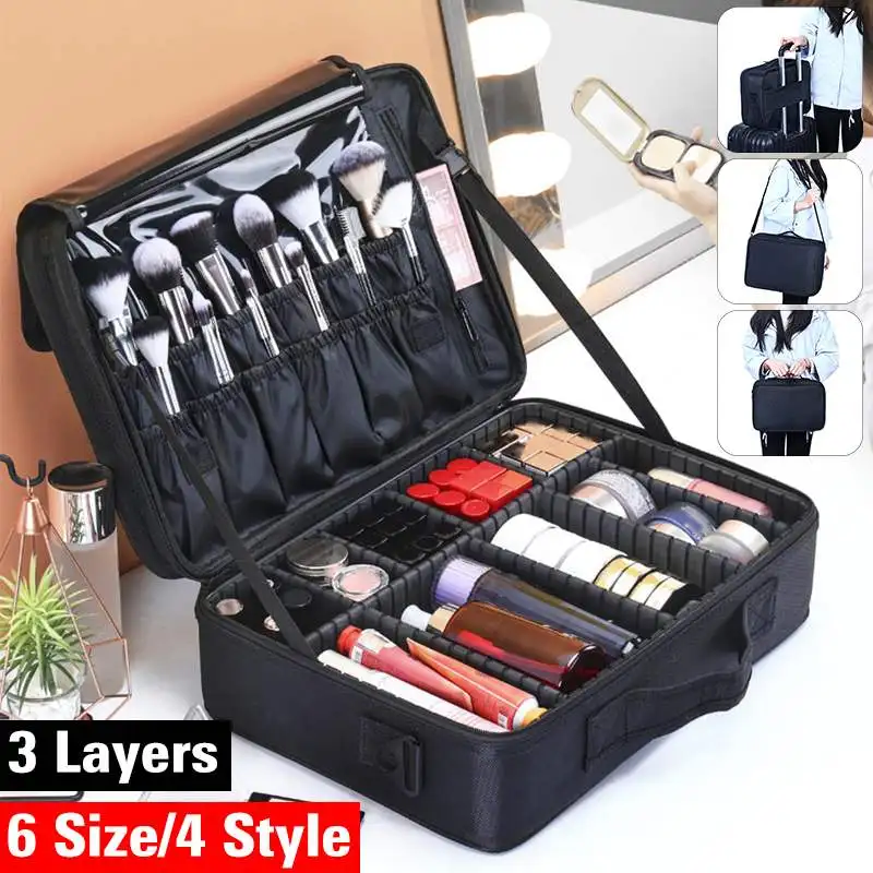 6 Size 2/3 Layers Cosmetic Case Makeup Bag Professional Empty Makeup Cases Storage Bag Suitcases Travel Organizer
6 Size 2/3 Layers Cosmetic Case Makeup Bag Professional Empty Makeup Cases Storage Bag Suitcases Travel Organizer
