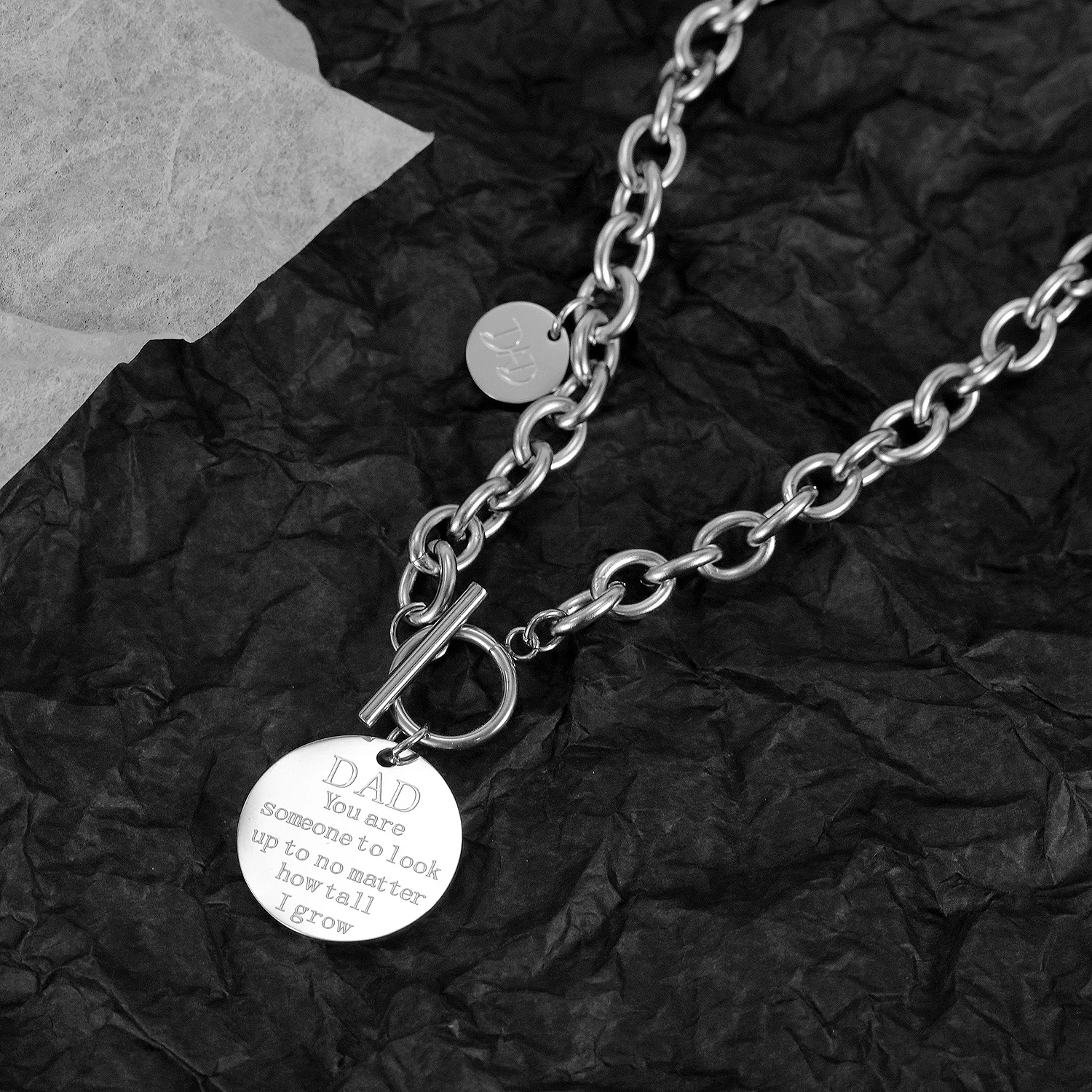 Punk Stainless Steel Round Pendants Women Men Necklaces Fashion Minimalist Link Neck Chains Jewelry Necklaces Accessories Gifts
Punk Stainless Steel Round Pendants Women Men Necklaces Fashion Minimalist Link Neck Chains Jewelry Necklaces Accessories Gifts