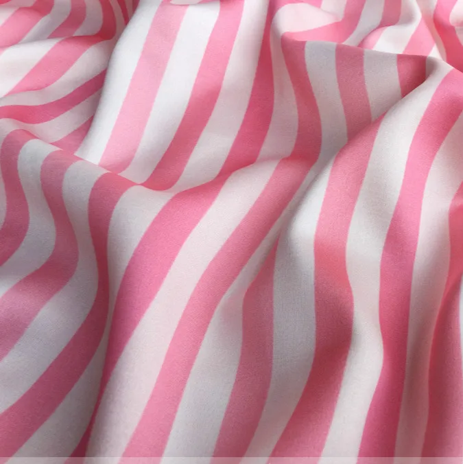 Pink striped printed fabric satin brand printed dress stretch satin fabric meter handmade DIY polyester fabric wholesale cloth
Pink striped printed fabric satin brand printed dress stretch satin fabric meter handmade DIY polyester fabric wholesale cloth
