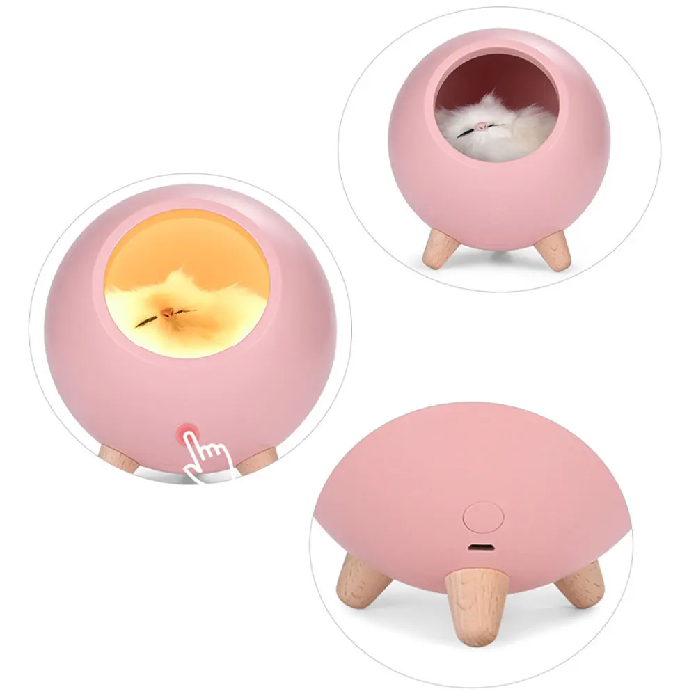 Cartoon Mini Led Night Light For Girl Gift Cute Cat Pet House Ambience Lamp USB Charging Sleeping Feeding Lamp
Cartoon Mini Led Night Light For Girl Gift Cute Cat Pet House Ambience Lamp USB Charging Sleeping Feeding Lamp