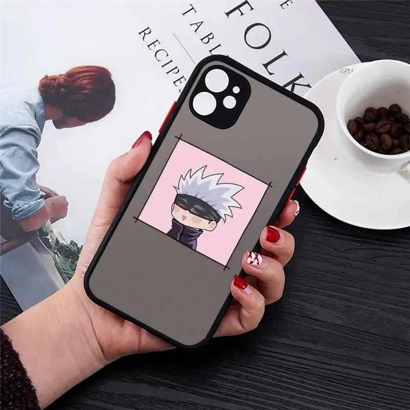 Jujutsu Kaisen Satoru Gojo anime Phone Case For iPhone 12 11 Mini Pro XR XS Max 7 8 Plus X Matte transparent cover
Jujutsu Kaisen Satoru Gojo anime Phone Case For iPhone 12 11 Mini Pro XR XS Max 7 8 Plus X Matte transparent cover
