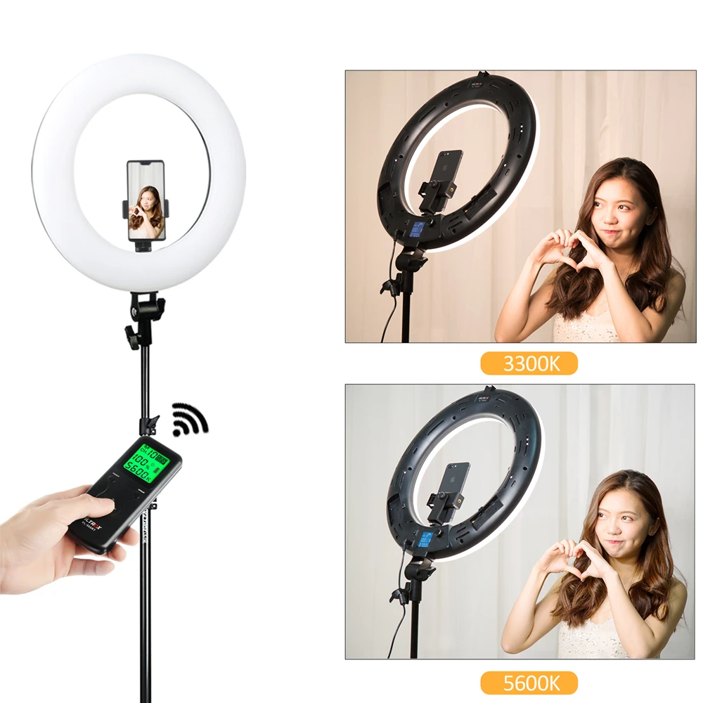 Viltrox VL-600T 18 Inch Ring Light LED Video Wireless remote With Tripod Photography Beauty Lamp For Camera Phone Makeup | Электроника