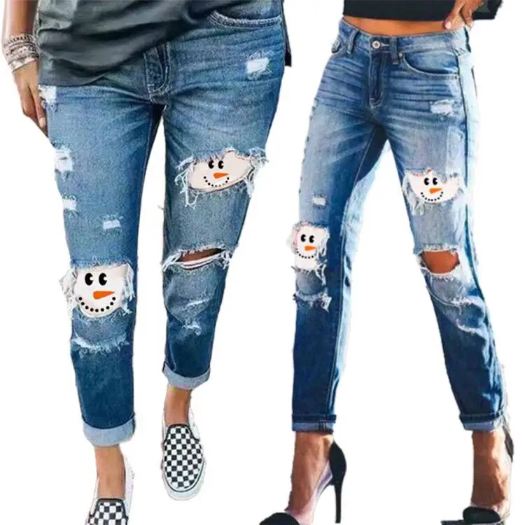 Streetwear Women Ripped Jeans INS Hottest High Waist Hollow Out Tassels Ankle-length Denim Pencil Pants 2021 Autumn New
Streetwear Women Ripped Jeans INS Hottest High Waist Hollow Out Tassels Ankle-length Denim Pencil Pants 2021 Autumn New