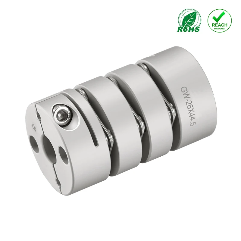 HZCD GW D34 L58 Aluminum Alloy Three-Diaphragm Clamp Universal Shaft Coupling Flexible Coupler
HZCD GW D34 L58 Aluminum Alloy Three-Diaphragm Clamp Universal Shaft Coupling Flexible Coupler