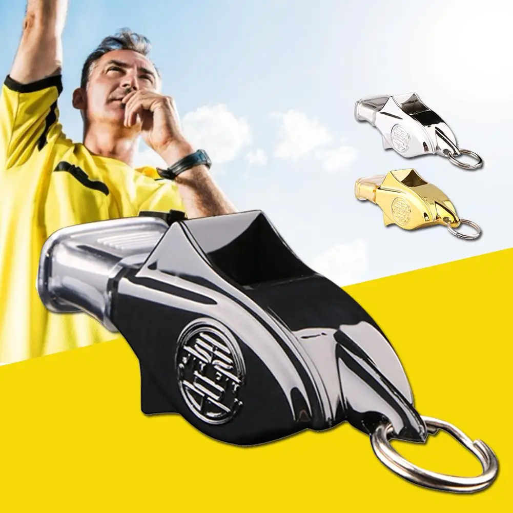 130 Decibels Whistle Referee Sport Rugby ABS Plating Whistles Soccer Football Basketball Party Training School Cheerleading Tool
130 Decibels Whistle Referee Sport Rugby ABS Plating Whistles Soccer Football Basketball Party Training School Cheerleading Tool