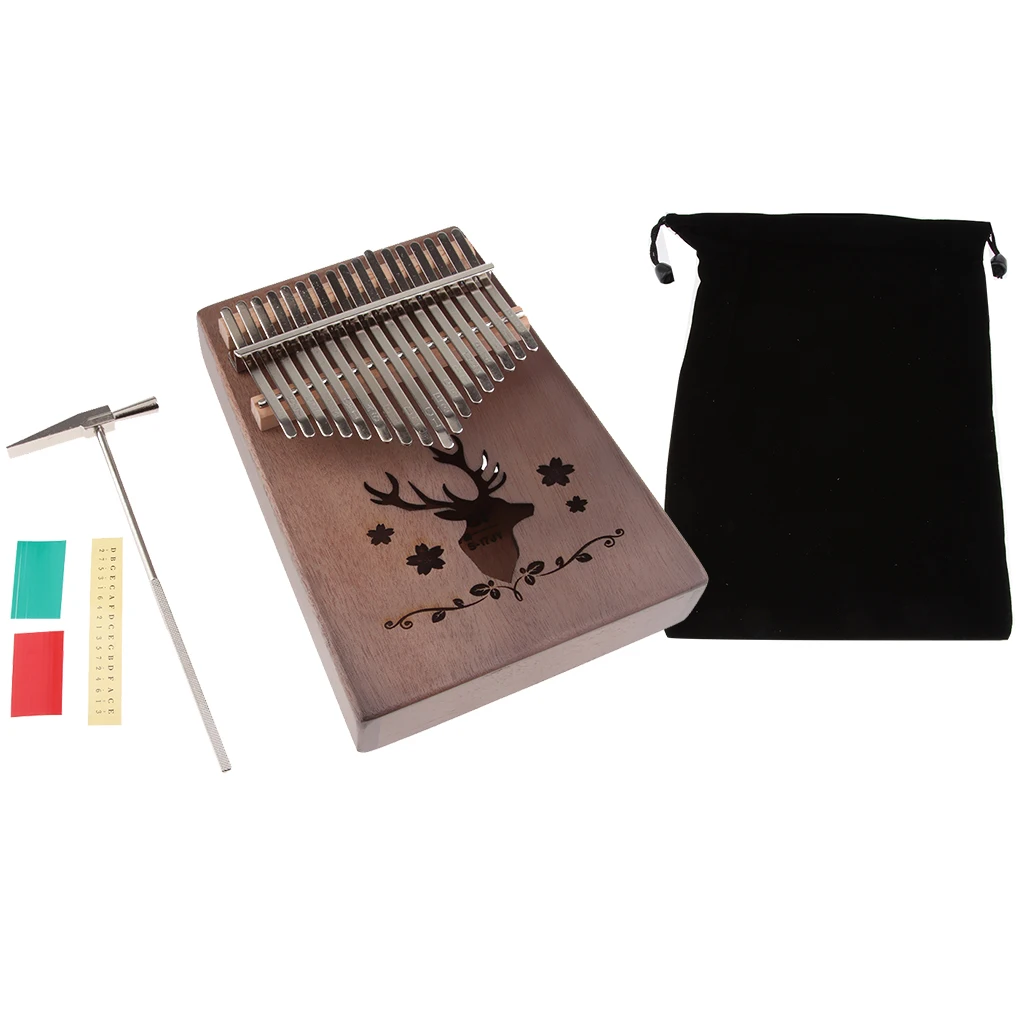 17 Keys Finger Thumb Piano Kalimba African with Tuning Hammer for Childern Kids Adults Gift Black Deer
17 Keys Finger Thumb Piano Kalimba African with Tuning Hammer for Childern Kids Adults Gift Black Deer