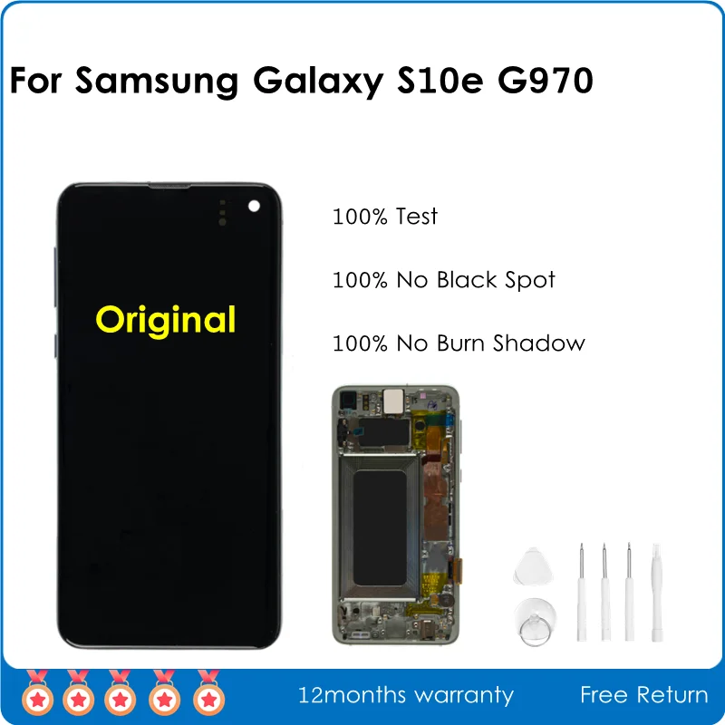 Super Original AMOLED дисплей для Samsung Galaxy S10e, G970, G970F, сенсорный экран, дигитайзер с рамкой для ремонта
Super Original AMOLED дисплей для Samsung Galaxy S10e, G970, G970F, сенсорный экран, дигитайзер с рамкой для ремонта