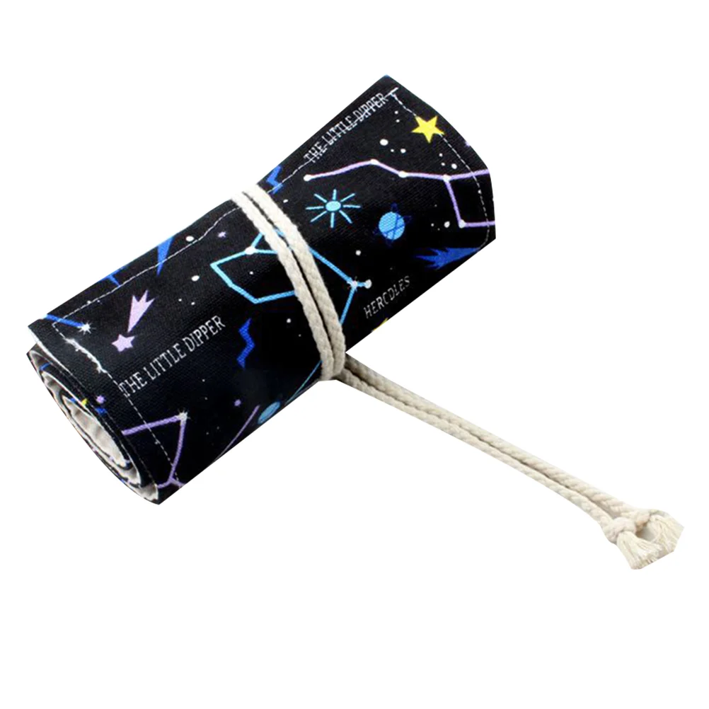 Pen Curtain Star Pattern Canvas Portable Rolling Pencil Roll Wrap Holder Pouch Case 48-hole Storage Organizer for Art
Pen Curtain Star Pattern Canvas Portable Rolling Pencil Roll Wrap Holder Pouch Case 48-hole Storage Organizer for Art