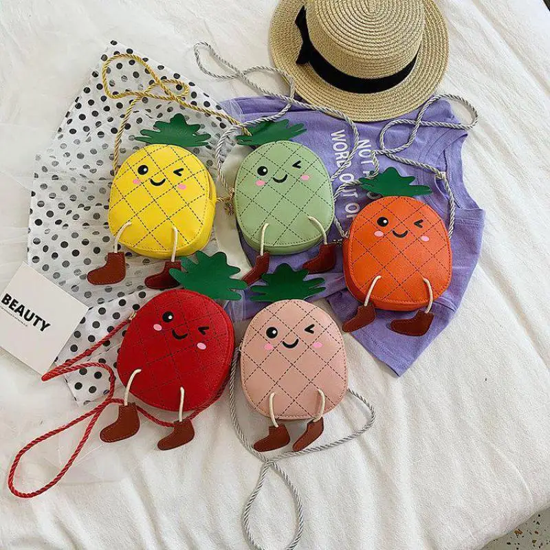 Children's Bag 2020 New Cute Pineapple Shoulder Bag Messenger Bag Korean Boys And Girls' Foreign Decoration Bag Zero Wallet
Children's Bag 2020 New Cute Pineapple Shoulder Bag Messenger Bag Korean Boys And Girls' Foreign Decoration Bag Zero Wallet