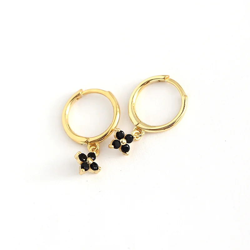 Dainty 925 Sterlling Silver Small Hoop Earrings for Women Pave Gunmetal Clear CZ Diamond Zircon Crystals Floral Charms Drops New
Dainty 925 Sterlling Silver Small Hoop Earrings for Women Pave Gunmetal Clear CZ Diamond Zircon Crystals Floral Charms Drops New