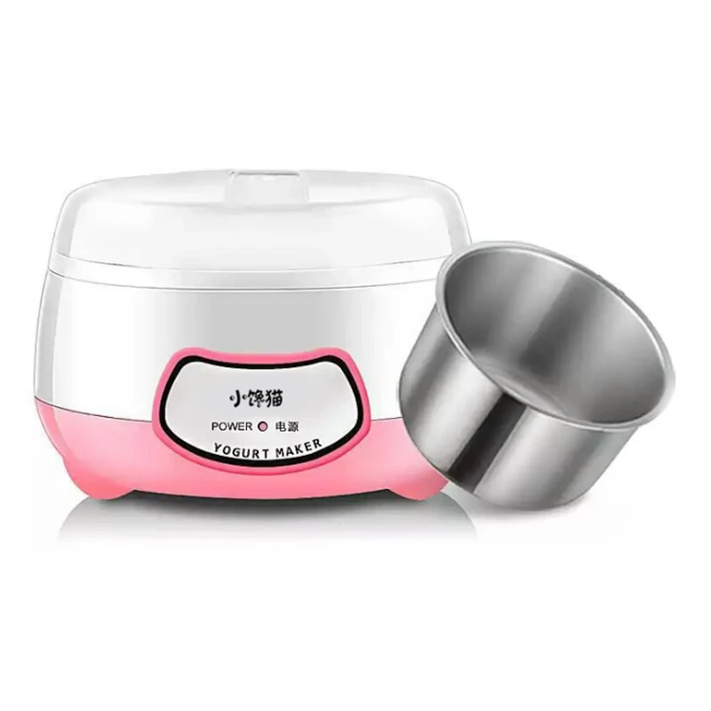 Yogurt Maker Mini Automatic Yogurt Machine Household DIY Yogurt Tools Kitchen Appliance Stainless Steel Tank Pink
Yogurt Maker Mini Automatic Yogurt Machine Household DIY Yogurt Tools Kitchen Appliance Stainless Steel Tank Pink
