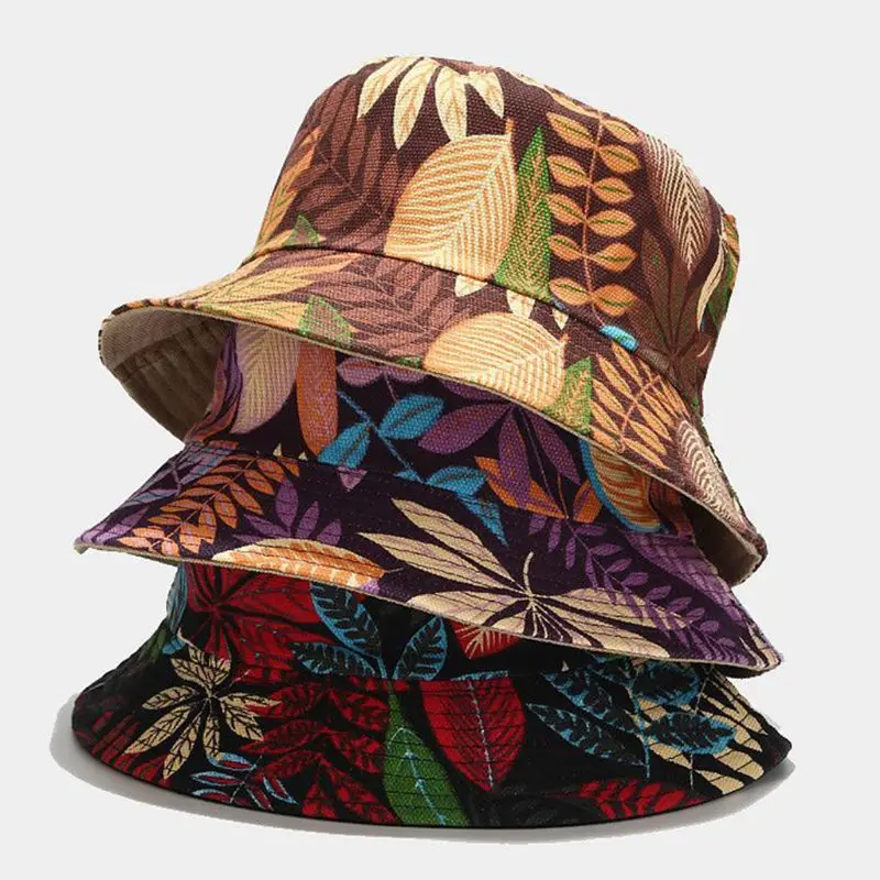 Unisex Outdoor Sunscreen Bucket Hat Multicolored Leaves Reversible Fisherman Cap AXYD
Unisex Outdoor Sunscreen Bucket Hat Multicolored Leaves Reversible Fisherman Cap AXYD