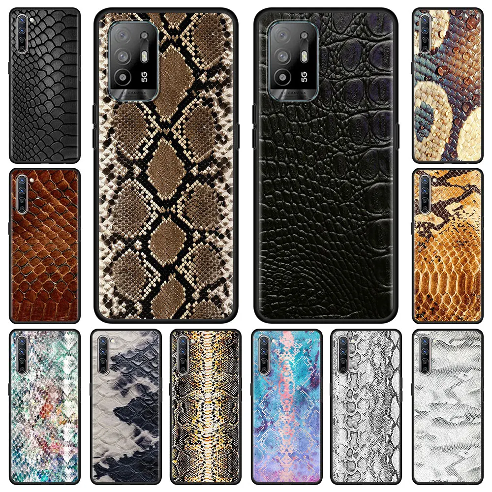 Snake Skin Silicone Phone Case For Oppo A53 A52 A93 A94 5G A95 A74 A9 2020 Soft TPU for Oppo Find X2 Lite F11 Pro Cover Shell
Snake Skin Silicone Phone Case For Oppo A53 A52 A93 A94 5G A95 A74 A9 2020 Soft TPU for Oppo Find X2 Lite F11 Pro Cover Shell