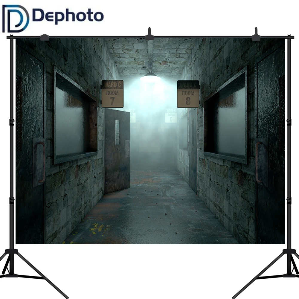 Dephoto 3D коридор фон ужас пустая Больничная комната для фотосъемки Хеллоуин